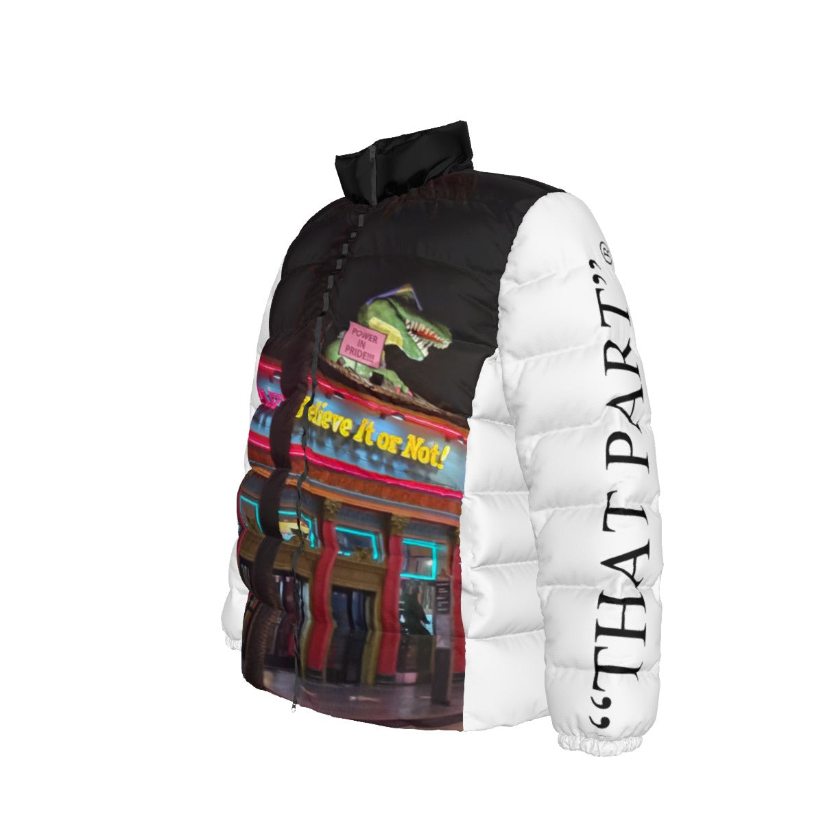 Unisex Stand collar slim down jacket