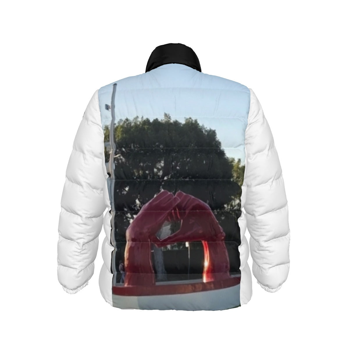 NEW!!! 'THAT PART" branded (left sleeve/ BEVERLY HILLS LOVE Sign front/rear) Unisex Stand collar slim down jacket