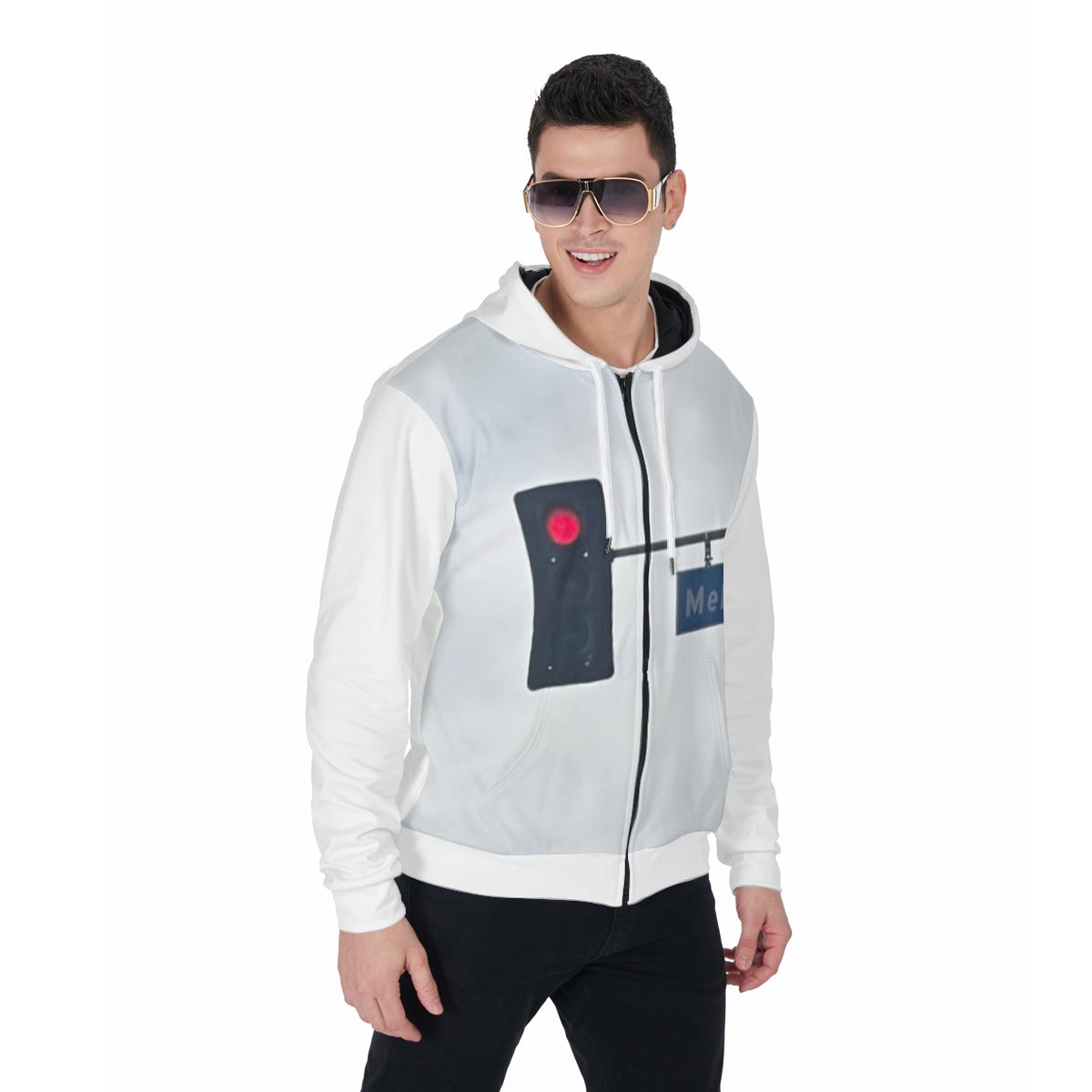 NEW!!! "THAT PART" branded (rear/MELROSE Blvd. front) Zip Up Hoodie With Pocket