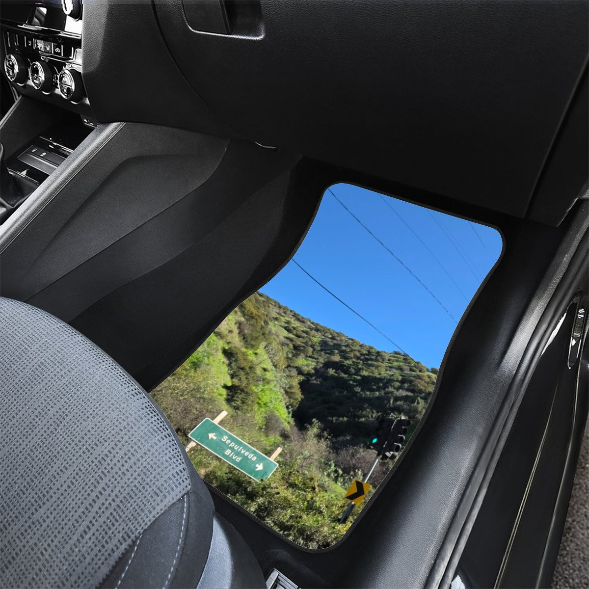 NEW!!! (Sepulveda Blvd. Sign) row car mats (2pcs)