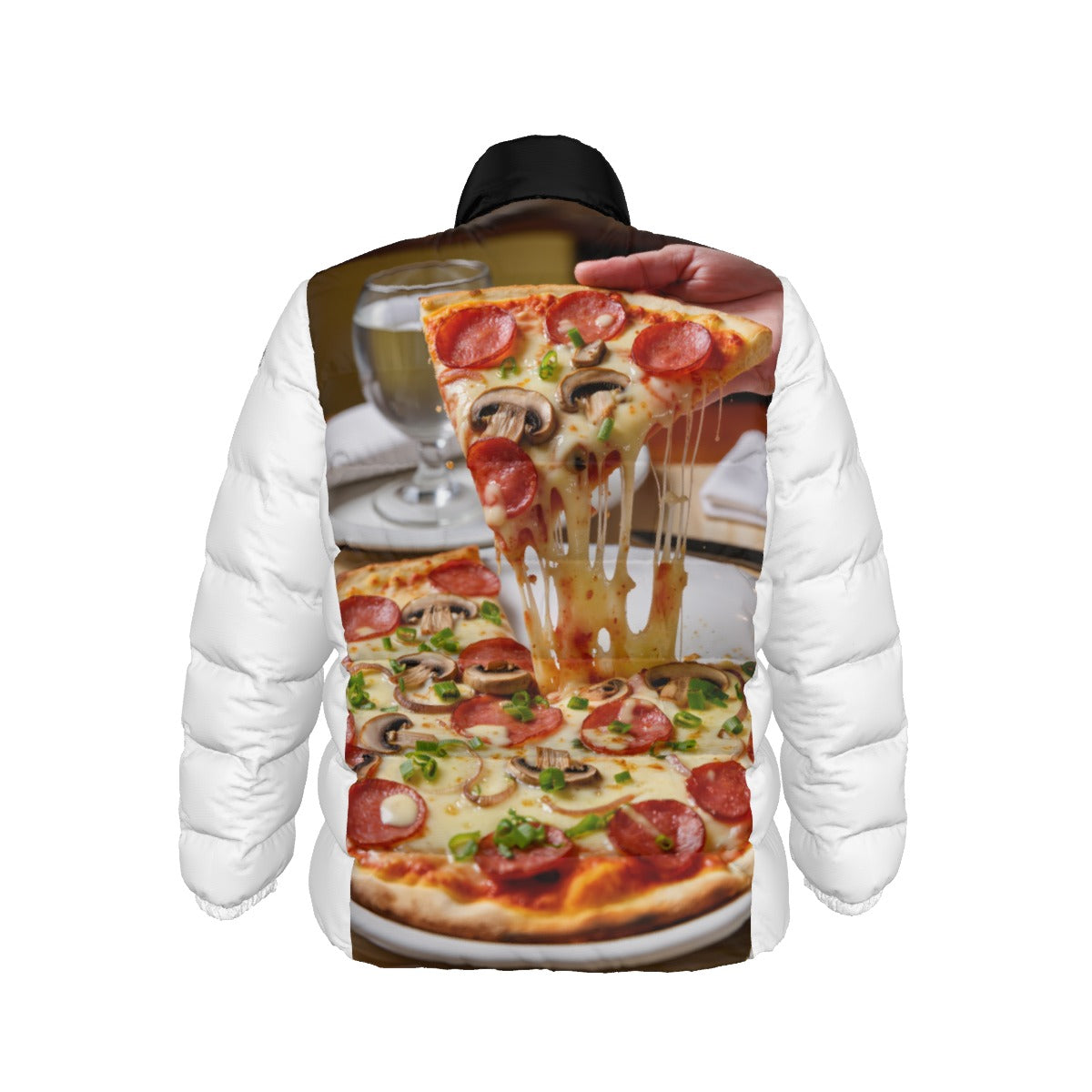 Unisex Stand collar slim down jacket