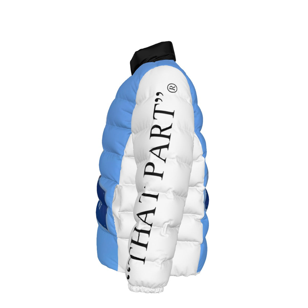 NEW!!! "THAT PART" branded (left sleeve/ BEL-AIR Sign front/rear) Unisex Stand collar slim down jacket