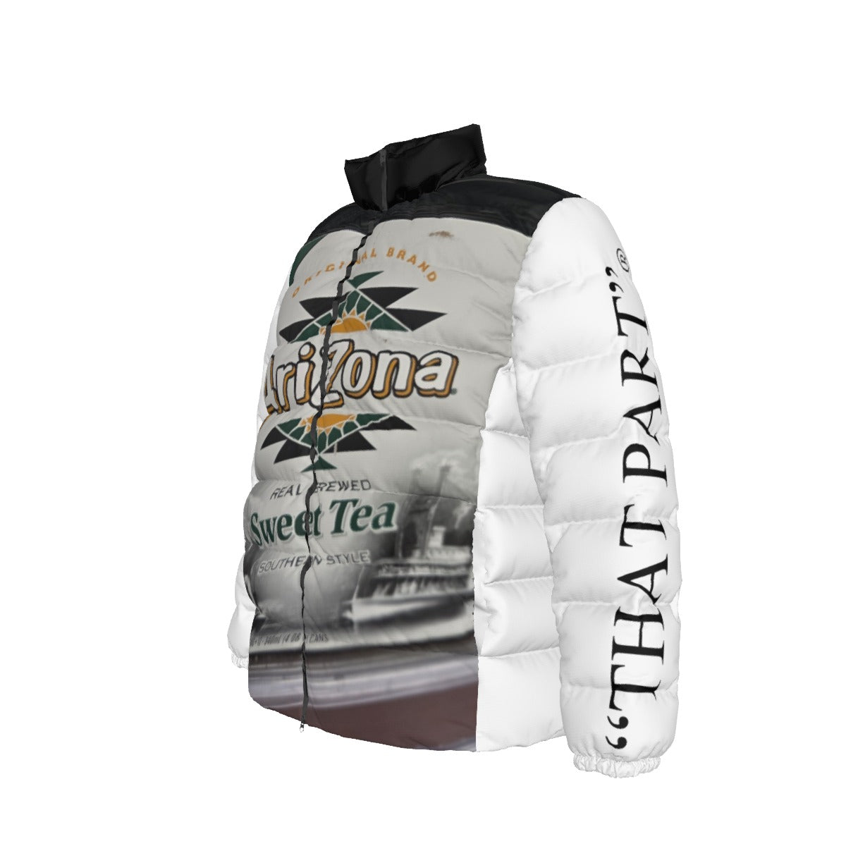 Unisex Stand collar slim down jacket