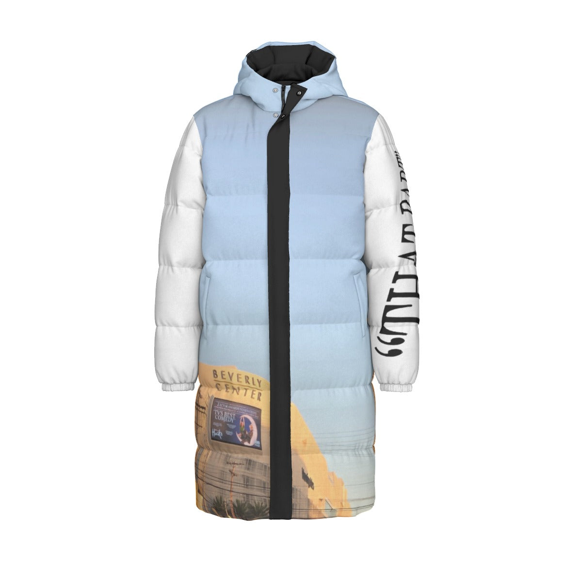 NEW!!! "THAT PART" branded (left sleeve/ Beverly Center Mall front/ rear) Unisex Long Down Jacket