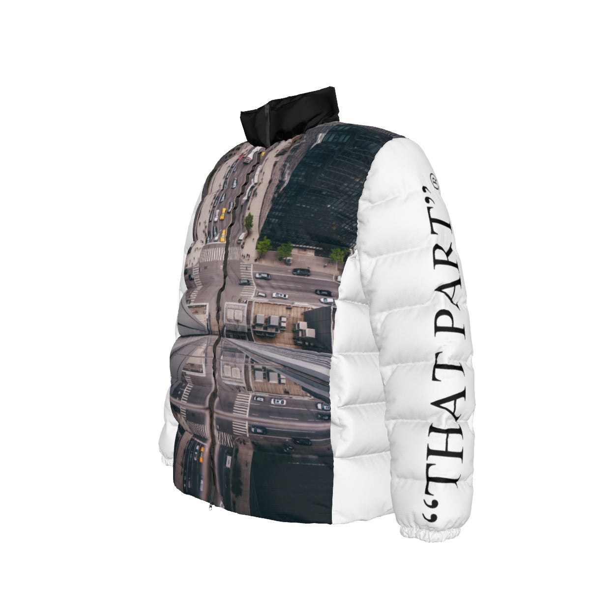 Unisex Stand collar slim down jacket