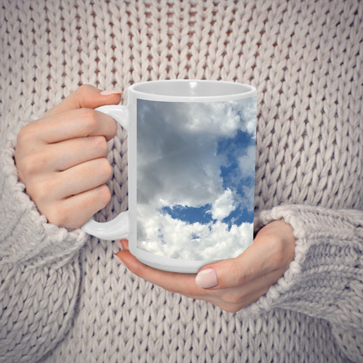 NEW!!! (CLOUDS) printed 15OZ Coffee