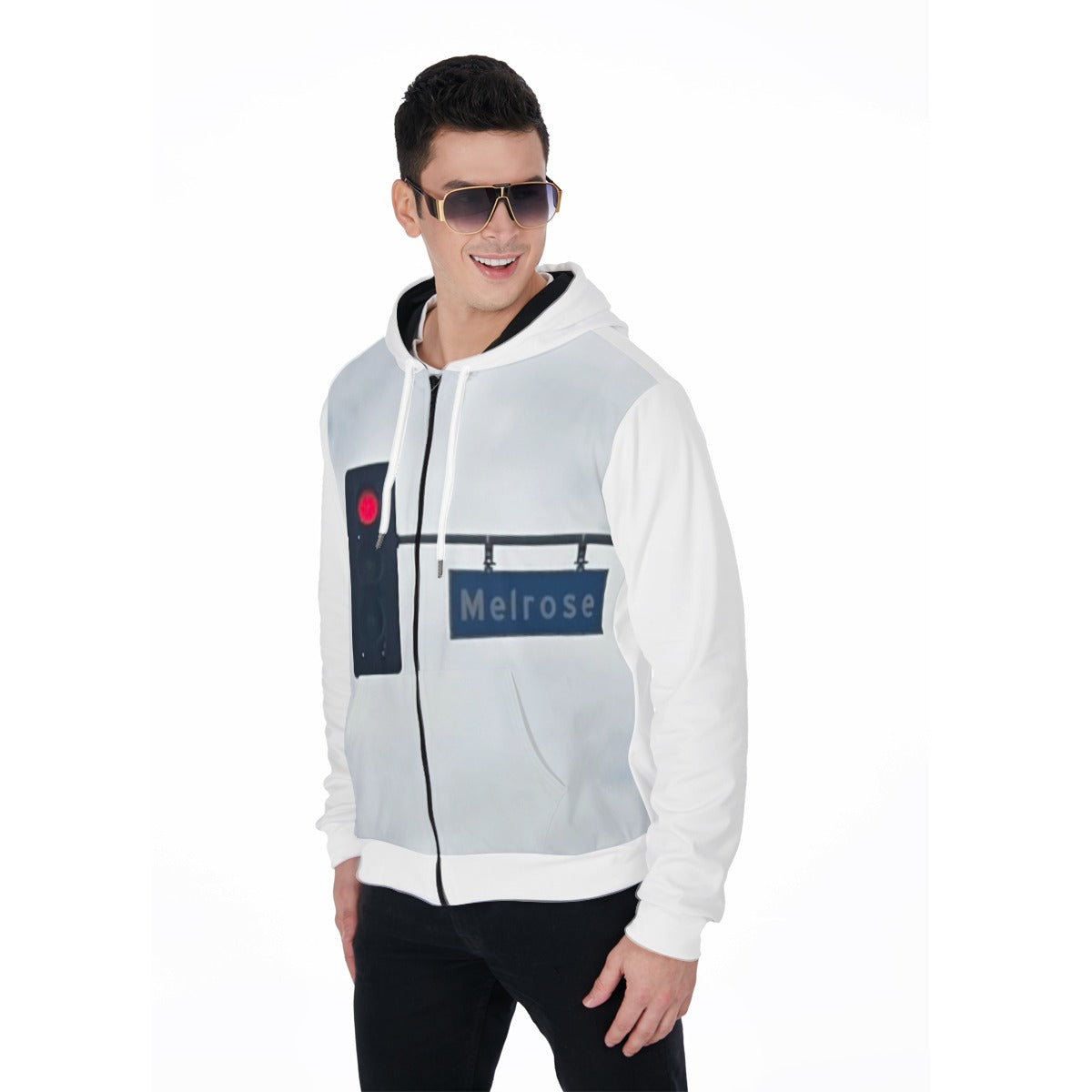 NEW!!! "THAT PART" branded (rear/MELROSE Blvd. front) Zip Up Hoodie With Pocket