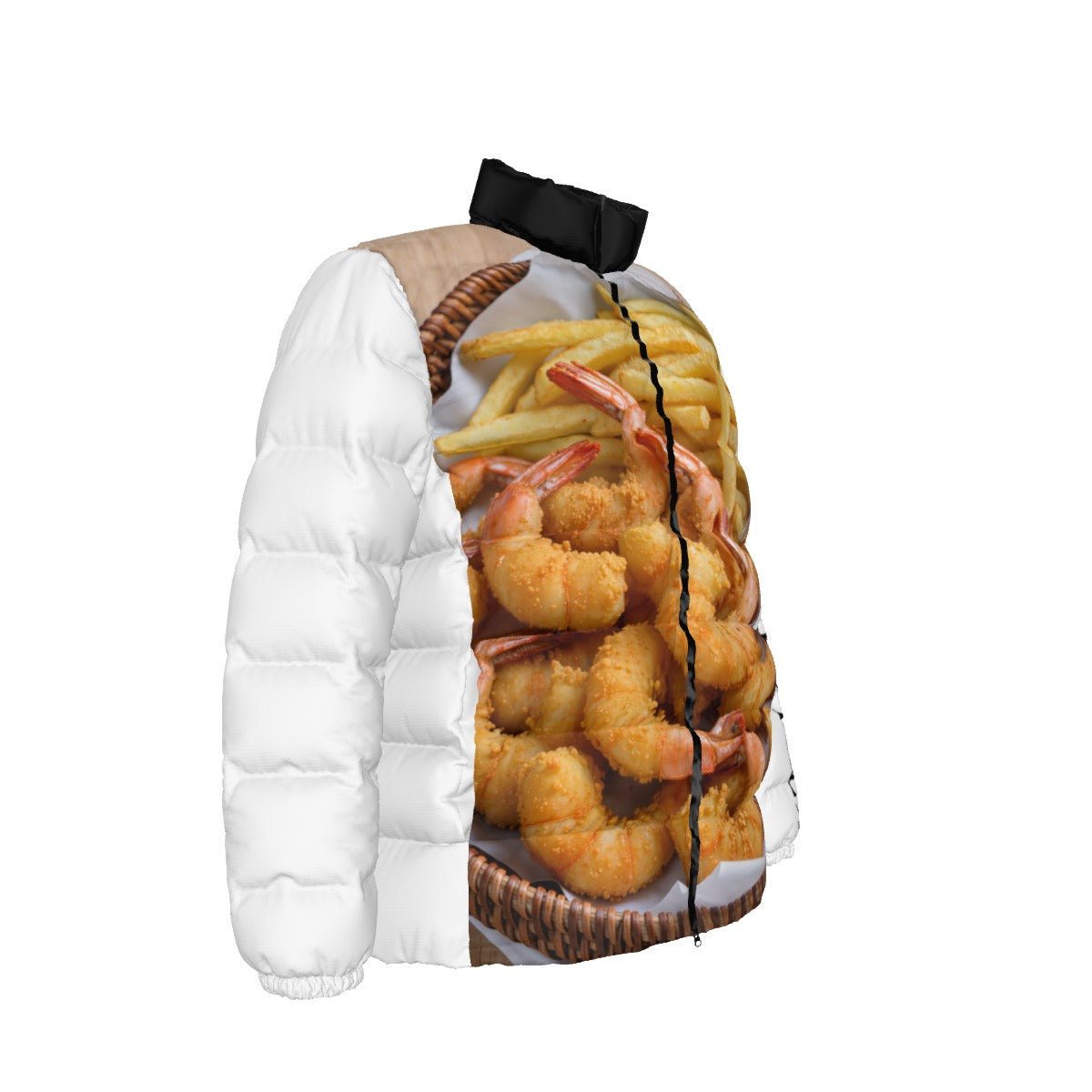 Unisex Stand collar slim down jacket