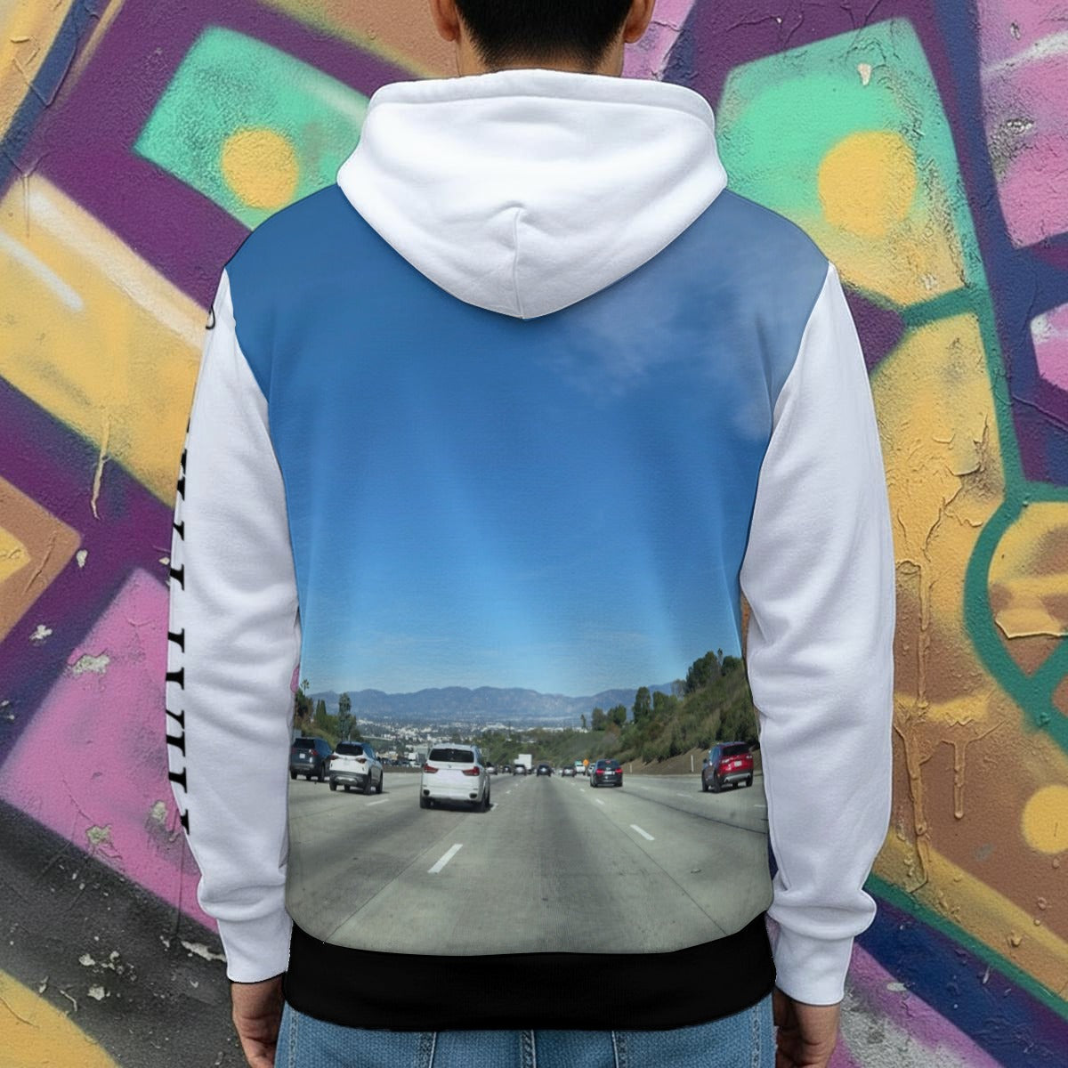 NEW!!! 'THAT PART" branded (left sleeve  / 405 FWY)  Men's Heavy Fleece Zip Up Hoodie