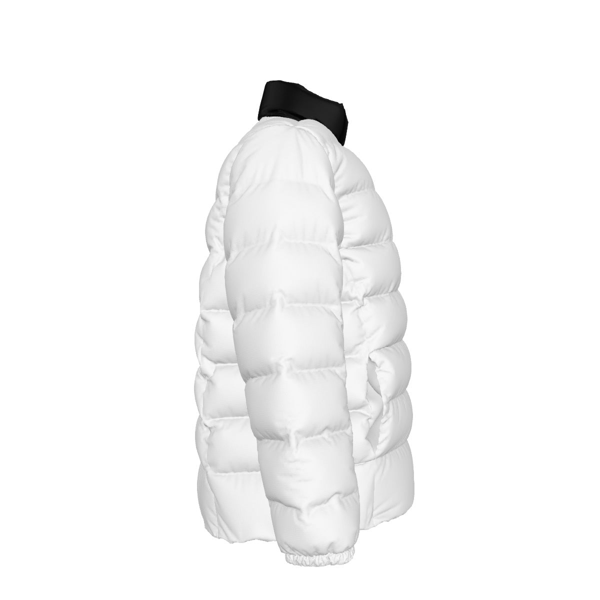 NEW!!! 'THAT PART" branded (left sleeve/ CANDY WHITE) Unisex Stand collar slim down jacket