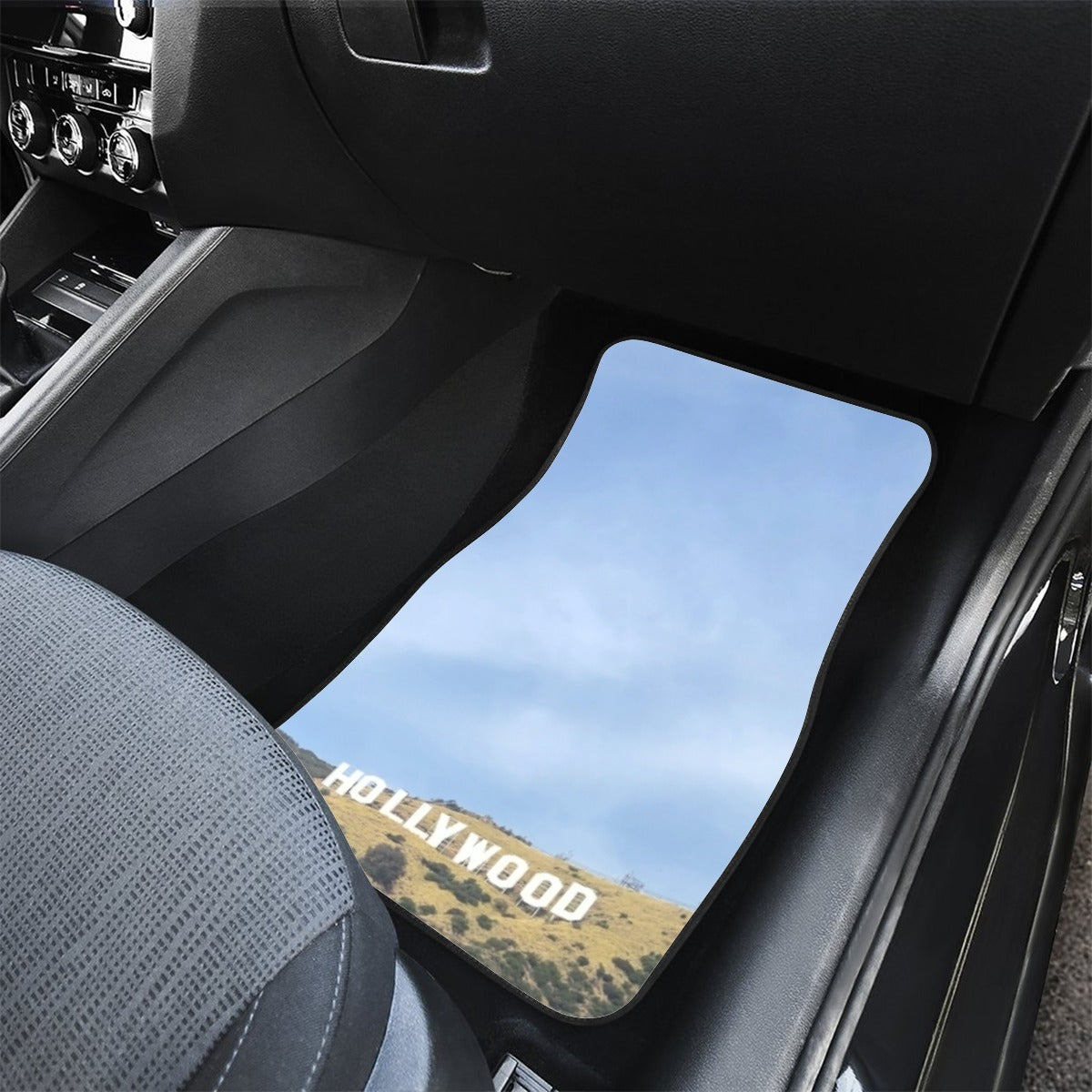 NEW!!! HOLLYWOOD Sign Front row car mats (2pcs)