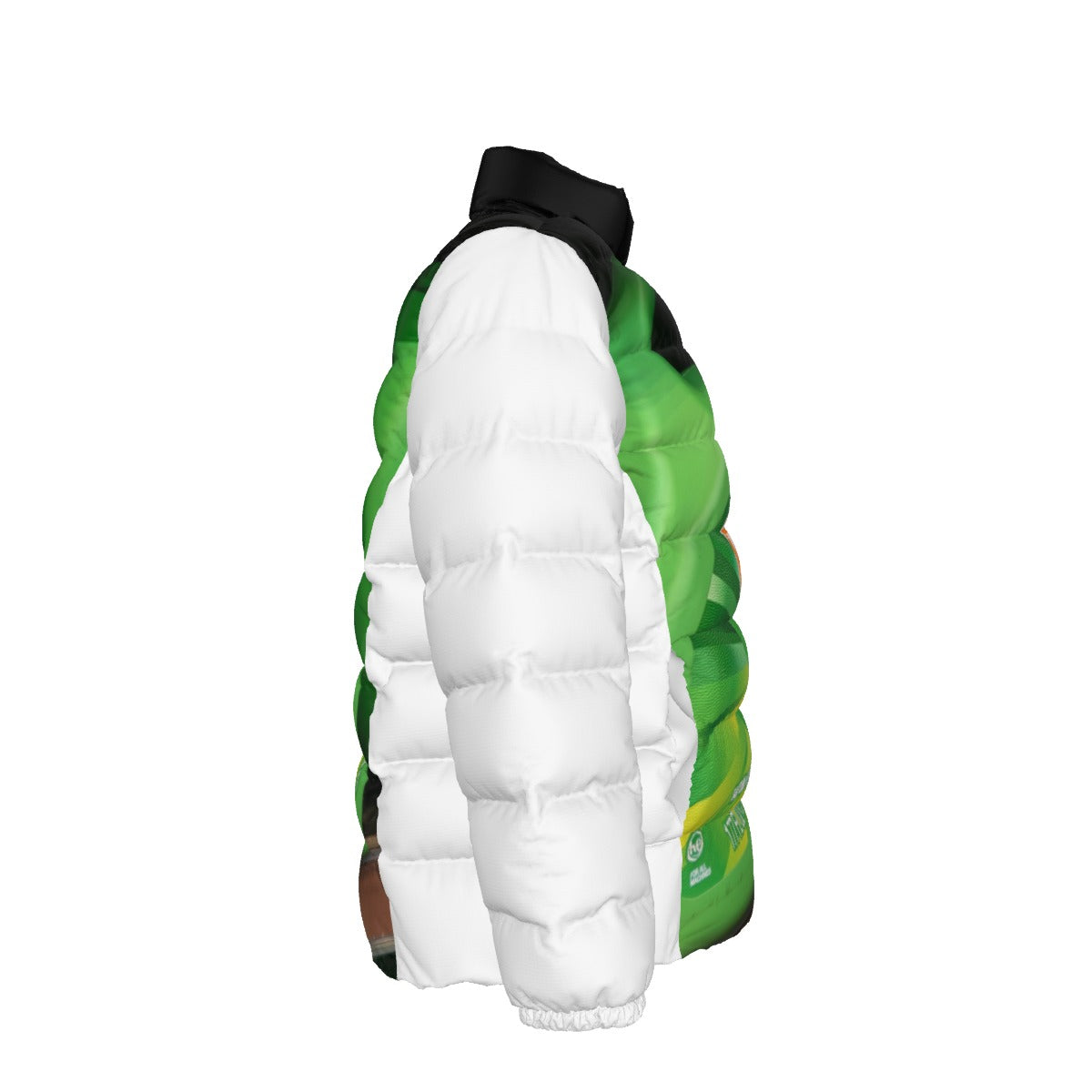 All-Over Print Unisex Stand collar slim down jacket