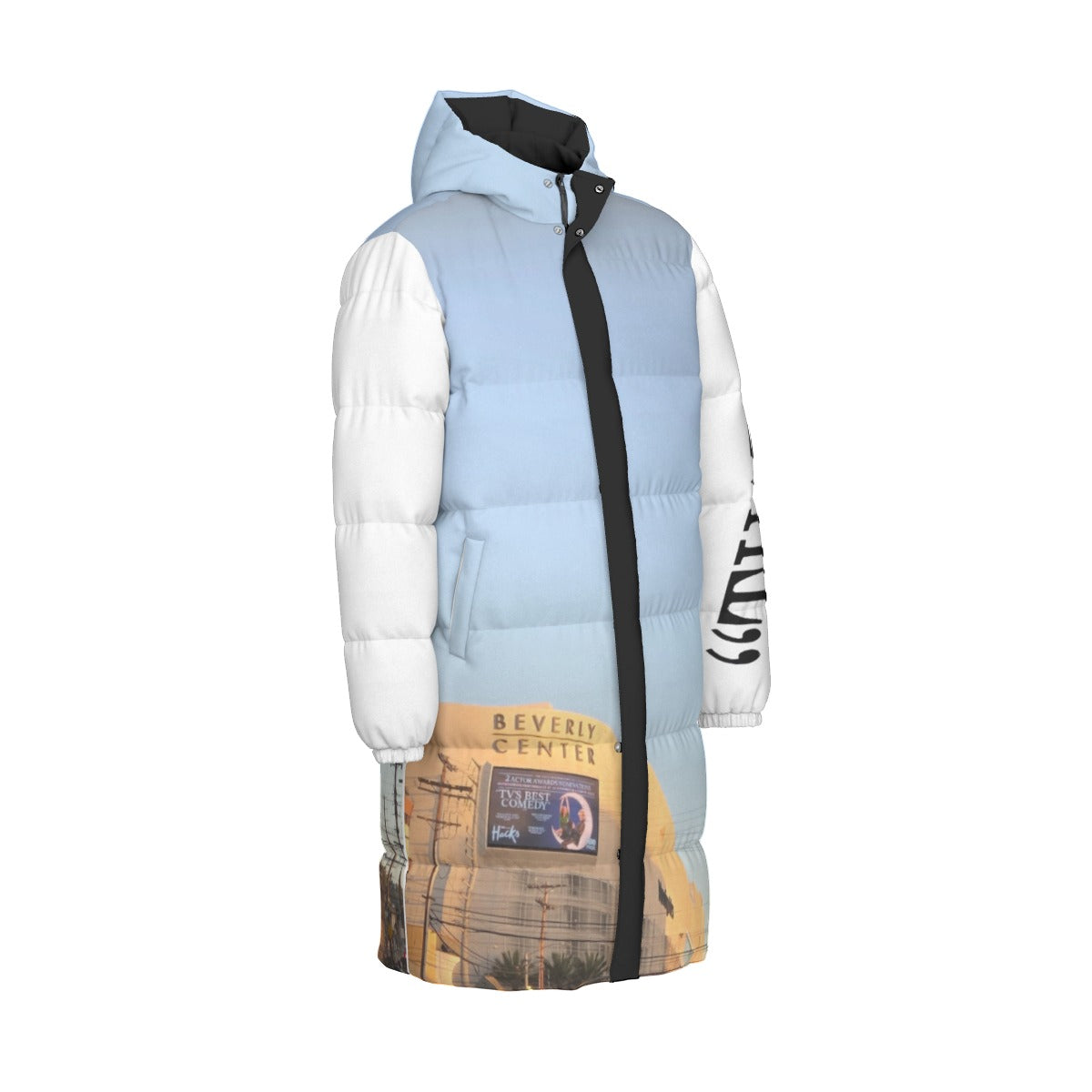 NEW!!! "THAT PART" branded (left sleeve/ Beverly Center Mall front/ rear) Unisex Long Down Jacket