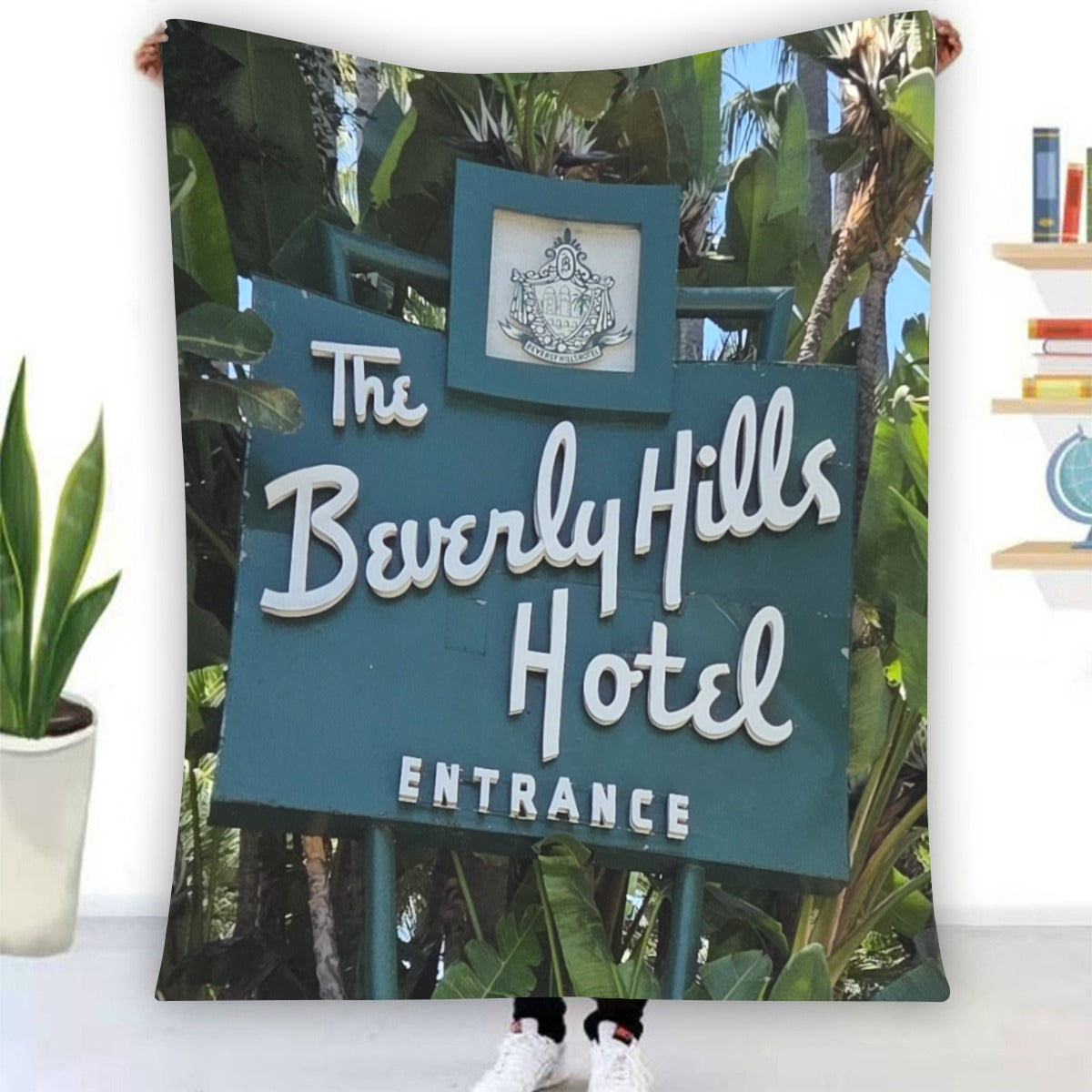 NEW!!! (B.H. Hotel Sign) Flannel Blanket