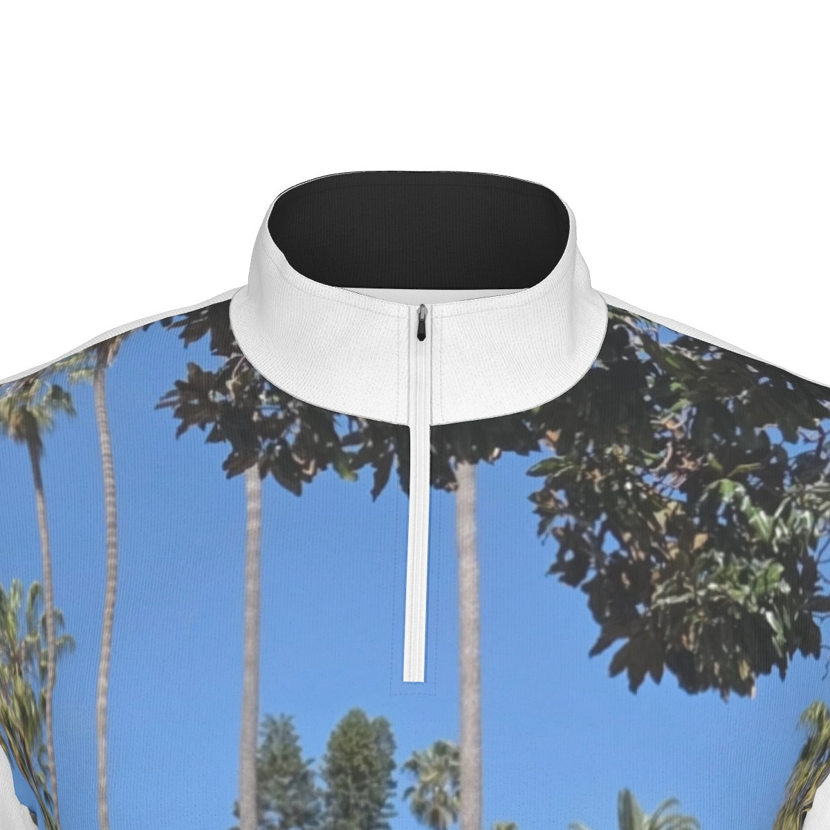 NEW!!! "THAT PART" branded (left sleeve/ Beverly Hills Will Rogers Park Sign front) Men's Sports Collar Jersey With Long Sleeve| Interlock