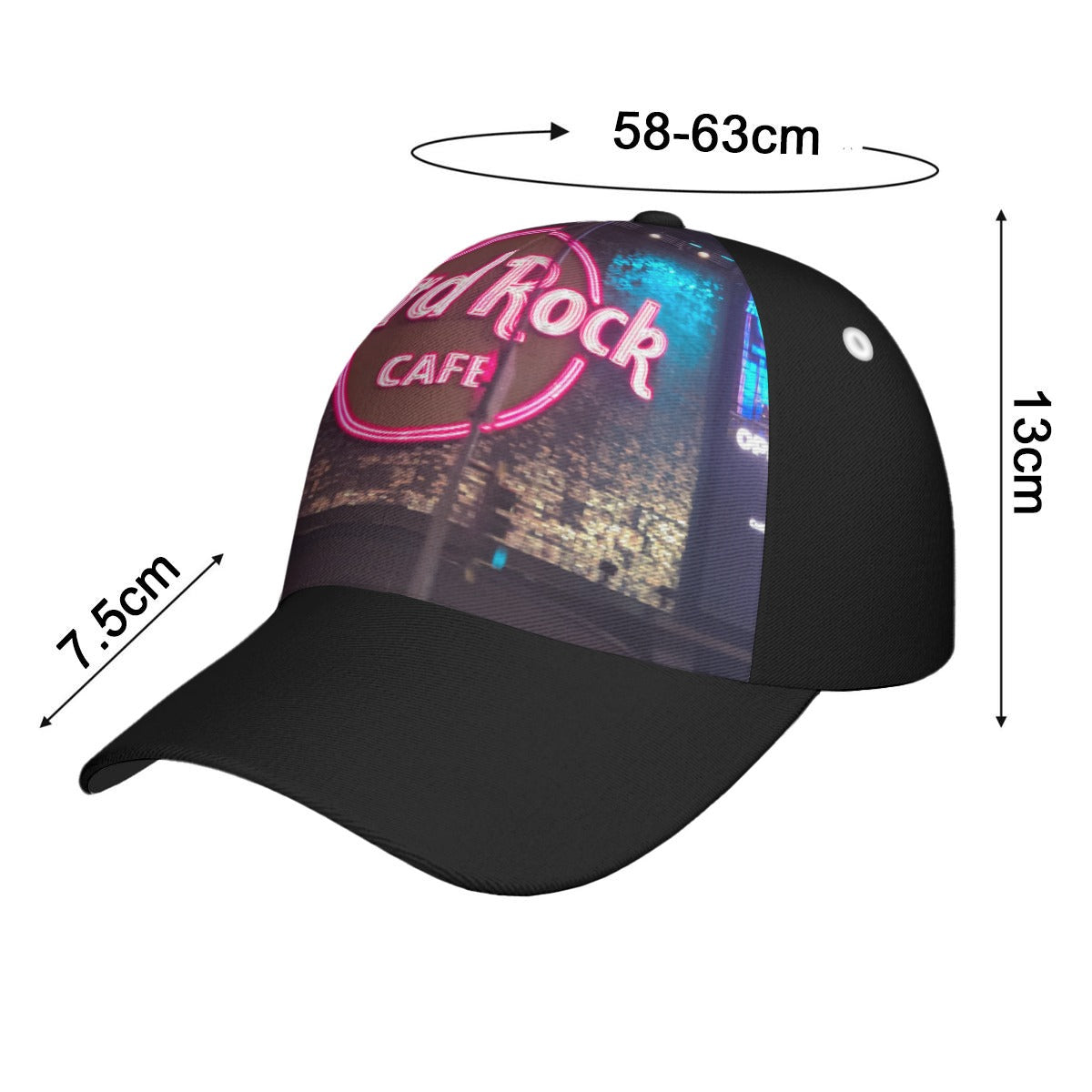 Print Peaked Cap