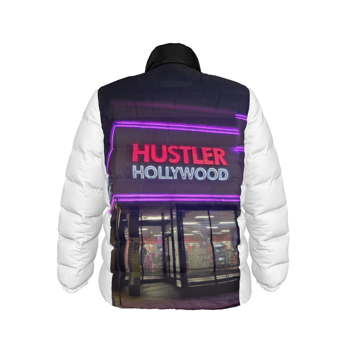 All-Over Print Unisex Stand collar slim down jacket