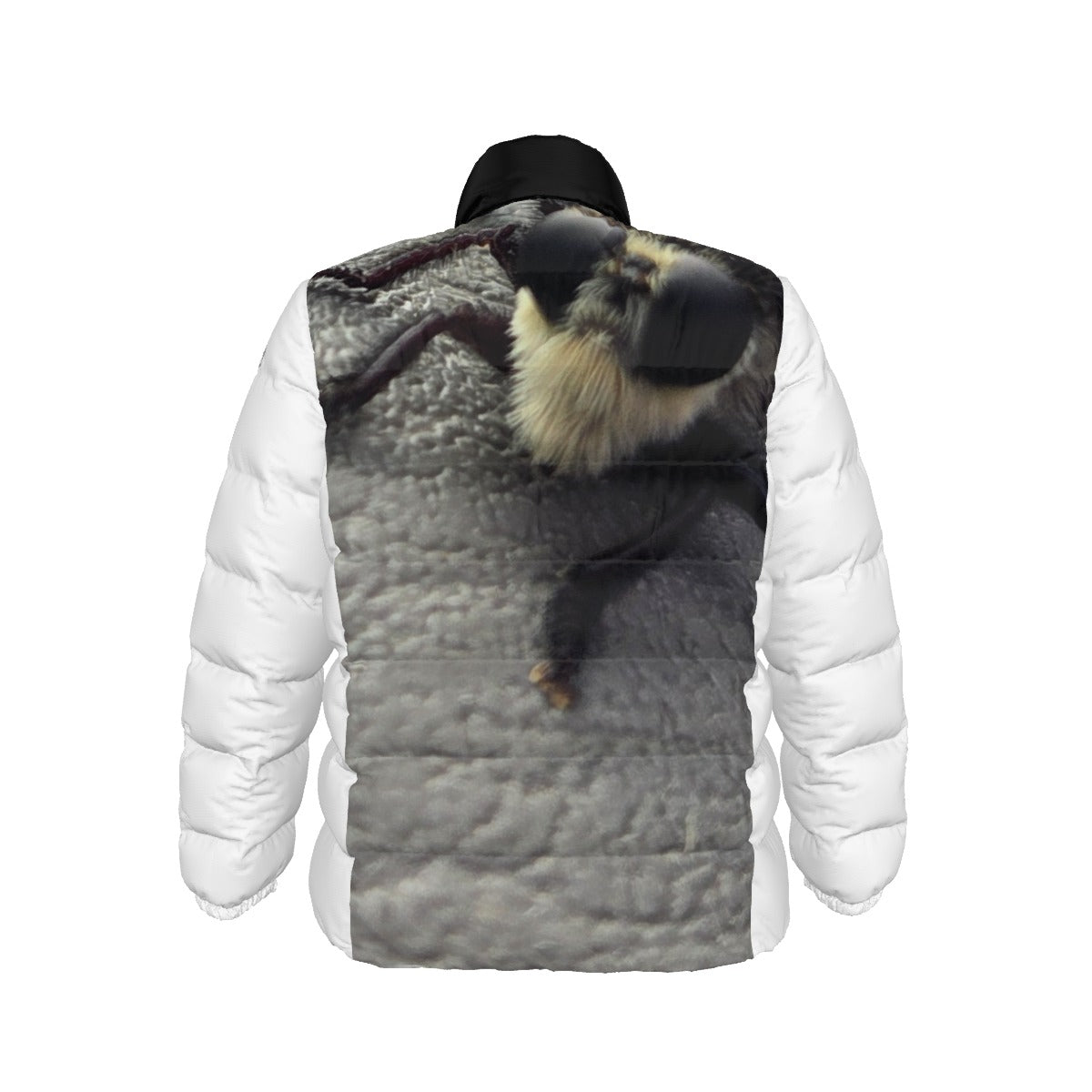 NEW!!! 'THAT PART" branded (left sleeve/ BIG FACE BUG front/rear) Unisex Stand collar slim down jacket