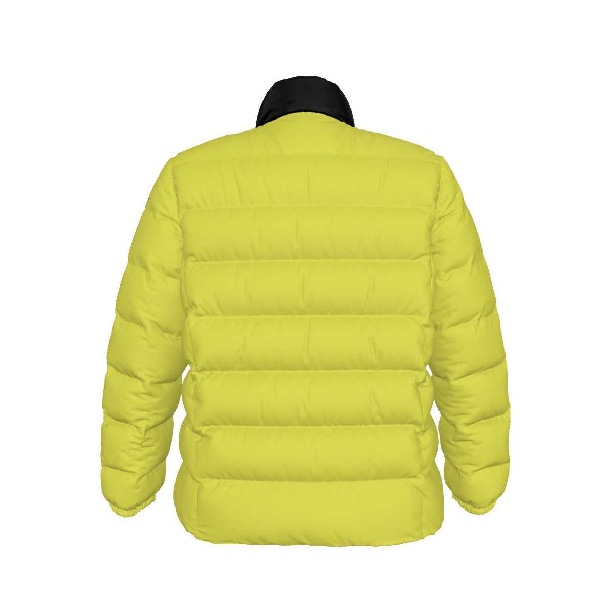 NEW!!! 'THAT PART" branded (left sleeve/ CANDY YELLOW) Unisex Stand collar slim down jacket