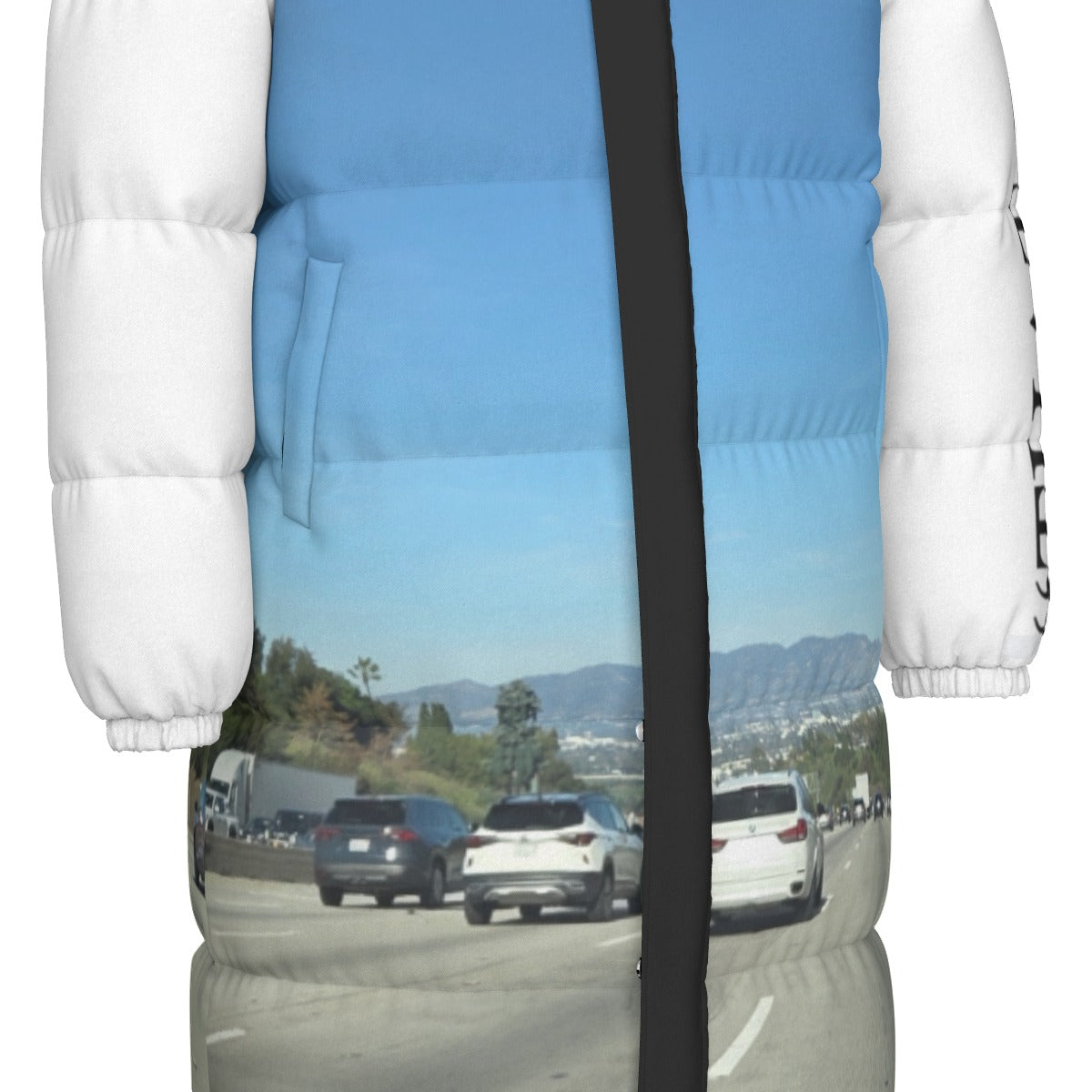 NEW!!! "THAT PART" branded (left sleeve  / 405 FWY) Unisex Long Down Jacket