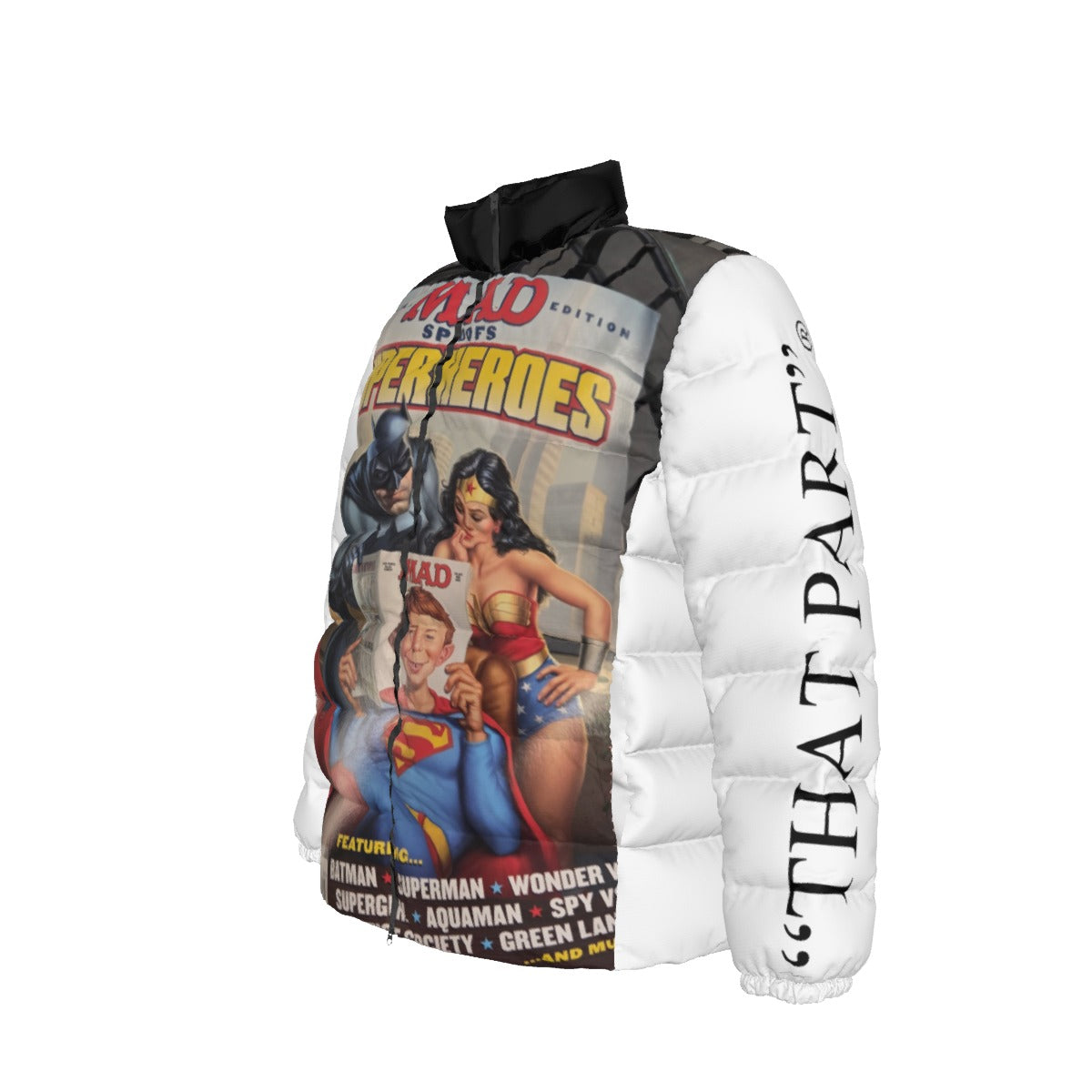 Unisex Stand collar slim down jacket