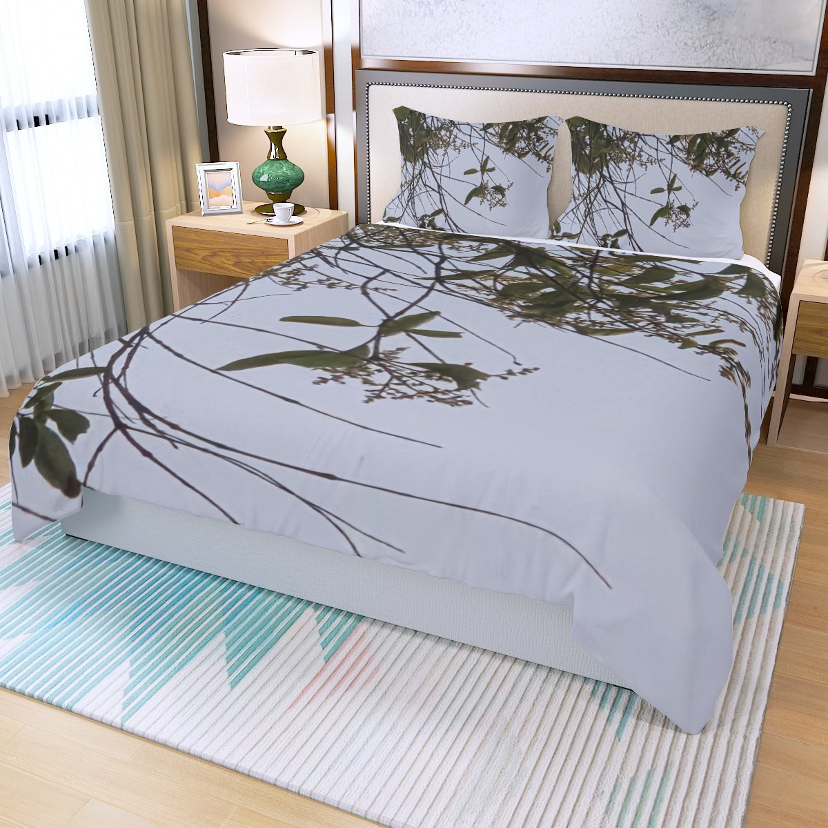PRESS VIDEO!!! 🎬 3D printed "THAT PART" (Lady Face in Trees) Three Piece Duvet Bedding Set