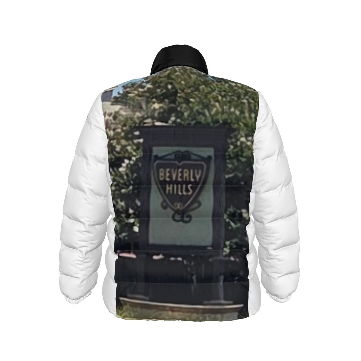 NEW!!! "THAT PART" branded (left sleeve/ S. BEVERLY HILLS Sign front/rear) Unisex Stand collar slim down jacket