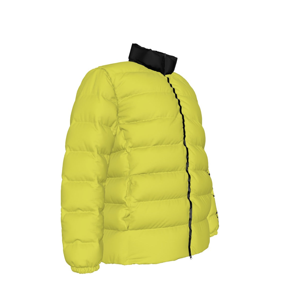 NEW!!! 'THAT PART" branded (left sleeve/ CANDY YELLOW) Unisex Stand collar slim down jacket