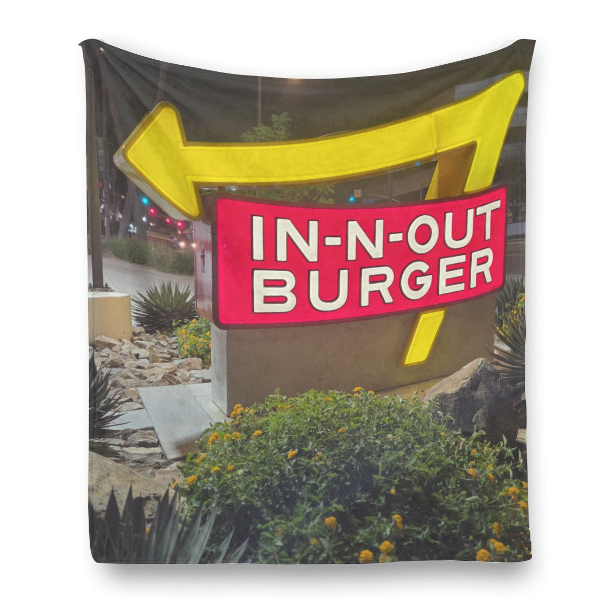 NEW!!! (Burger Sign) Flannel Blanket