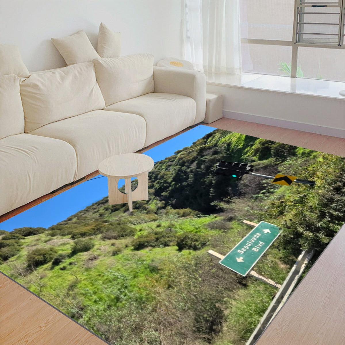 NEW!!! (Sepulveda Blvd. Sign) Foldable Rectangular Thickened Floor Mat