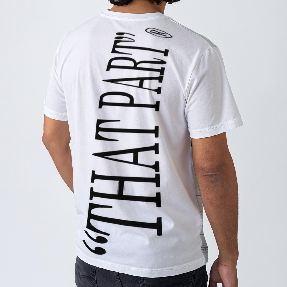 NEW!!! "THAT PART" branded (rear/ CRENSHAW BLVD. Sign/front) Men's O-Neck T-Shirt | 190GSM Cotton