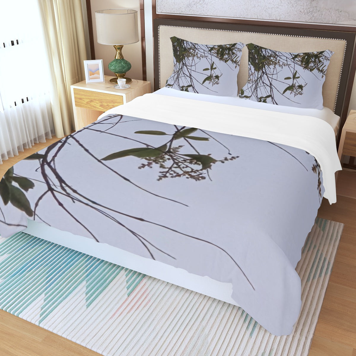 PRESS VIDEO!!! 🎬 3D printed "THAT PART" (Lady Face in Trees) Three Piece Duvet Bedding Set