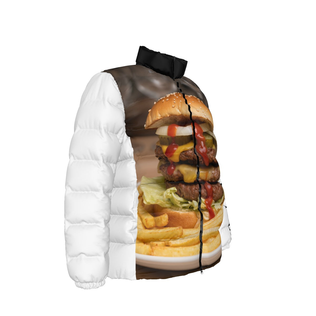 Unisex Stand collar slim down jacket