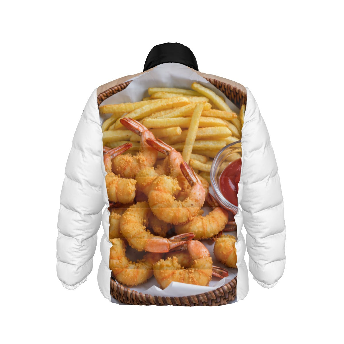 Unisex Stand collar slim down jacket