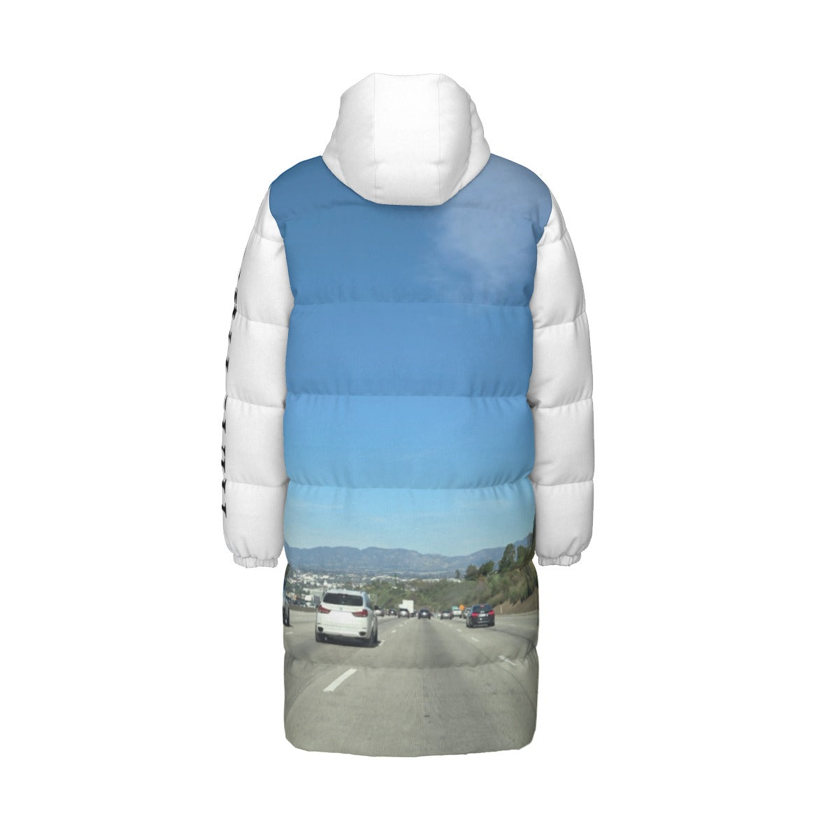 NEW!!! "THAT PART" branded (left sleeve  / 405 FWY) Unisex Long Down Jacket