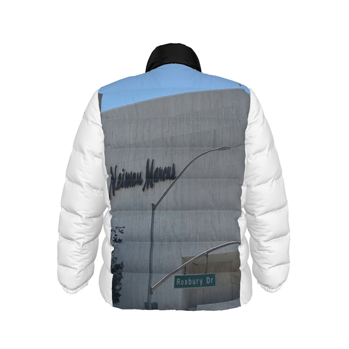 NEW!! branded (left sleeve/ B.H. ROXBURY DR. Sign front/rear) Unisex Stand collar slim down jacket