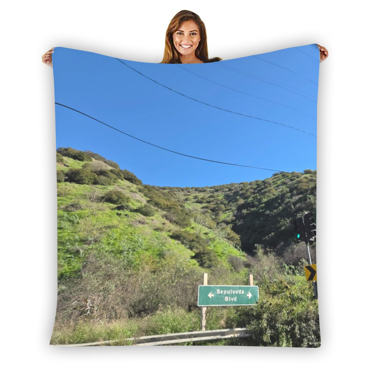 NEW!!! (Sepulveda Blvd. Sign) Flannel Blanket