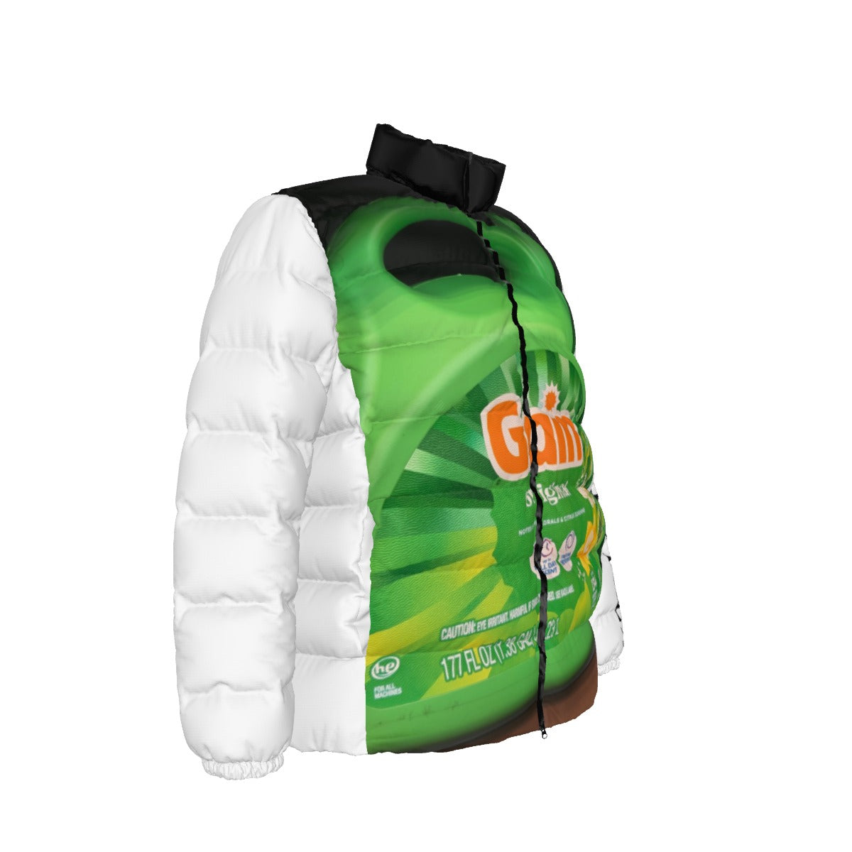 All-Over Print Unisex Stand collar slim down jacket