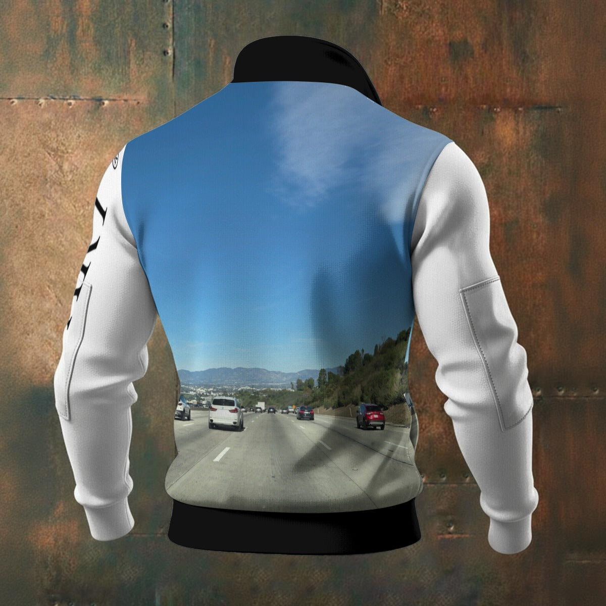 NEW!!! "THAT PART" branded (left sleeve / 405FWY front rear) Men's Thick Knit Fleece Jacket