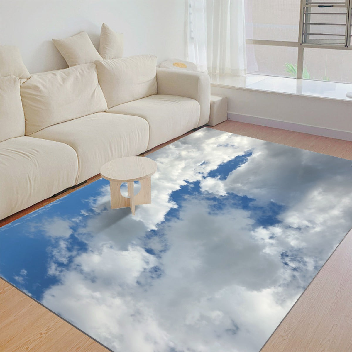 NEW!!! (CLOUDS) printed Foldable Rectangular Thickened Floor Mat