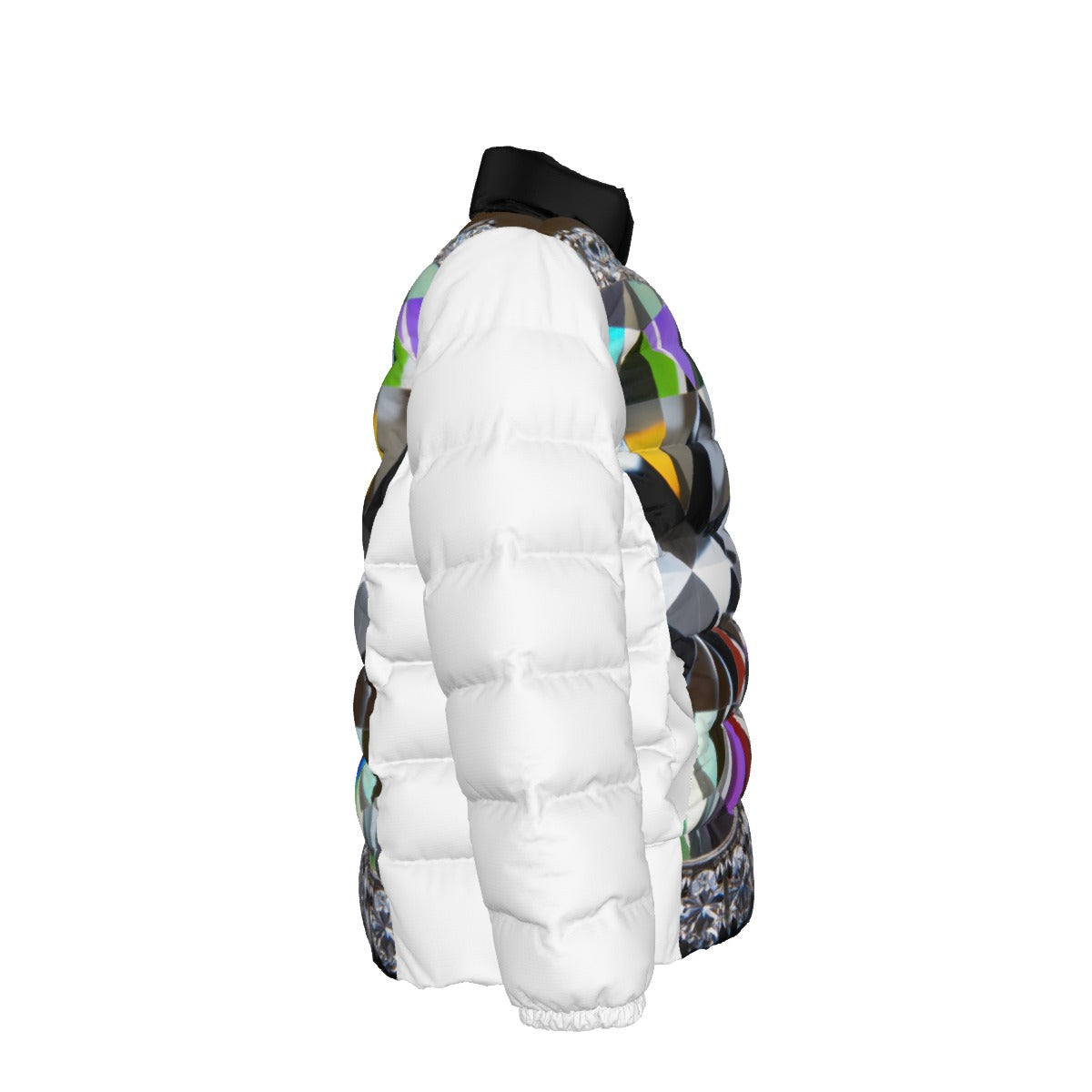 Unisex Stand collar slim down jacket