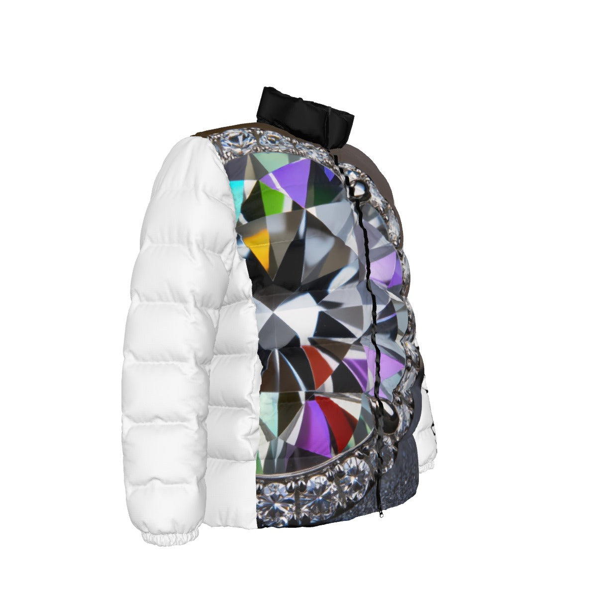 Unisex Stand collar slim down jacket