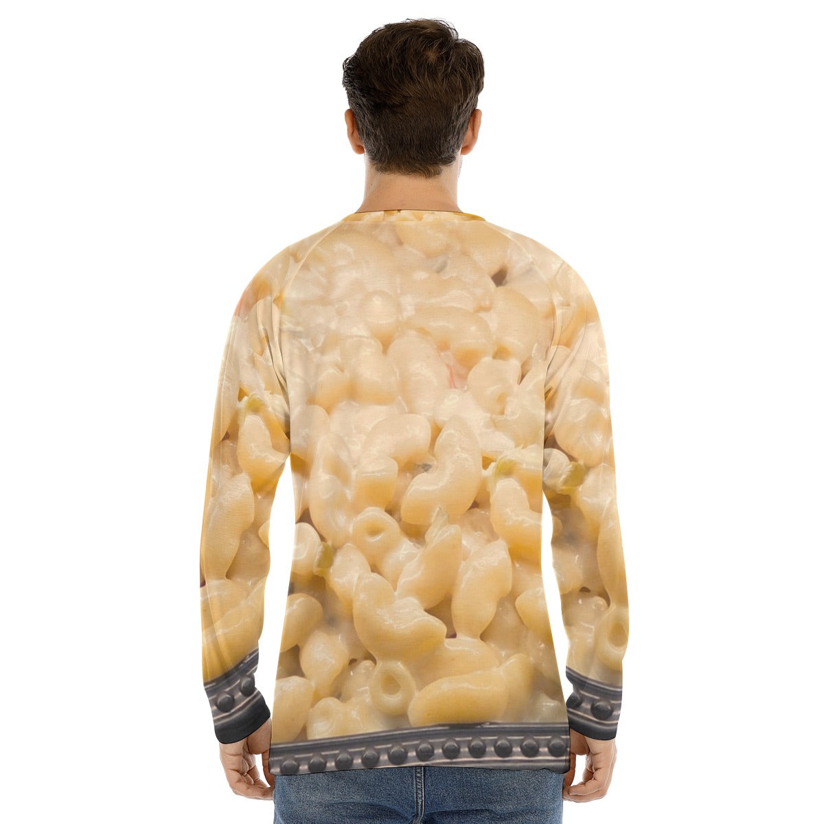 NEW!!! MACARONI & Cheese 3D printed Men's Long Sleeve T-shirt with Sleeve