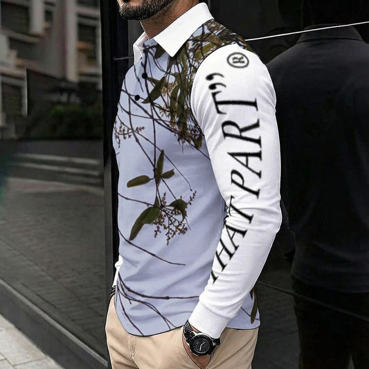 NEW!!! "THAT PART" branded (left sleeve & Face in Trees front & rear) Men's Polo Long Sleeve Shirt