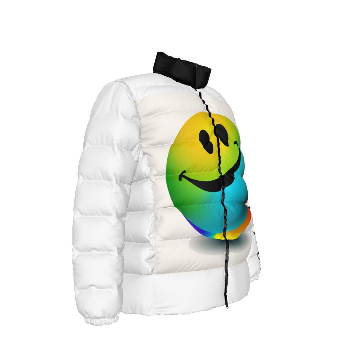 NEW!! branded (left sleeve/ CANDY DROP SMILEY FACE front/rear) Unisex Stand collar slim down jacket