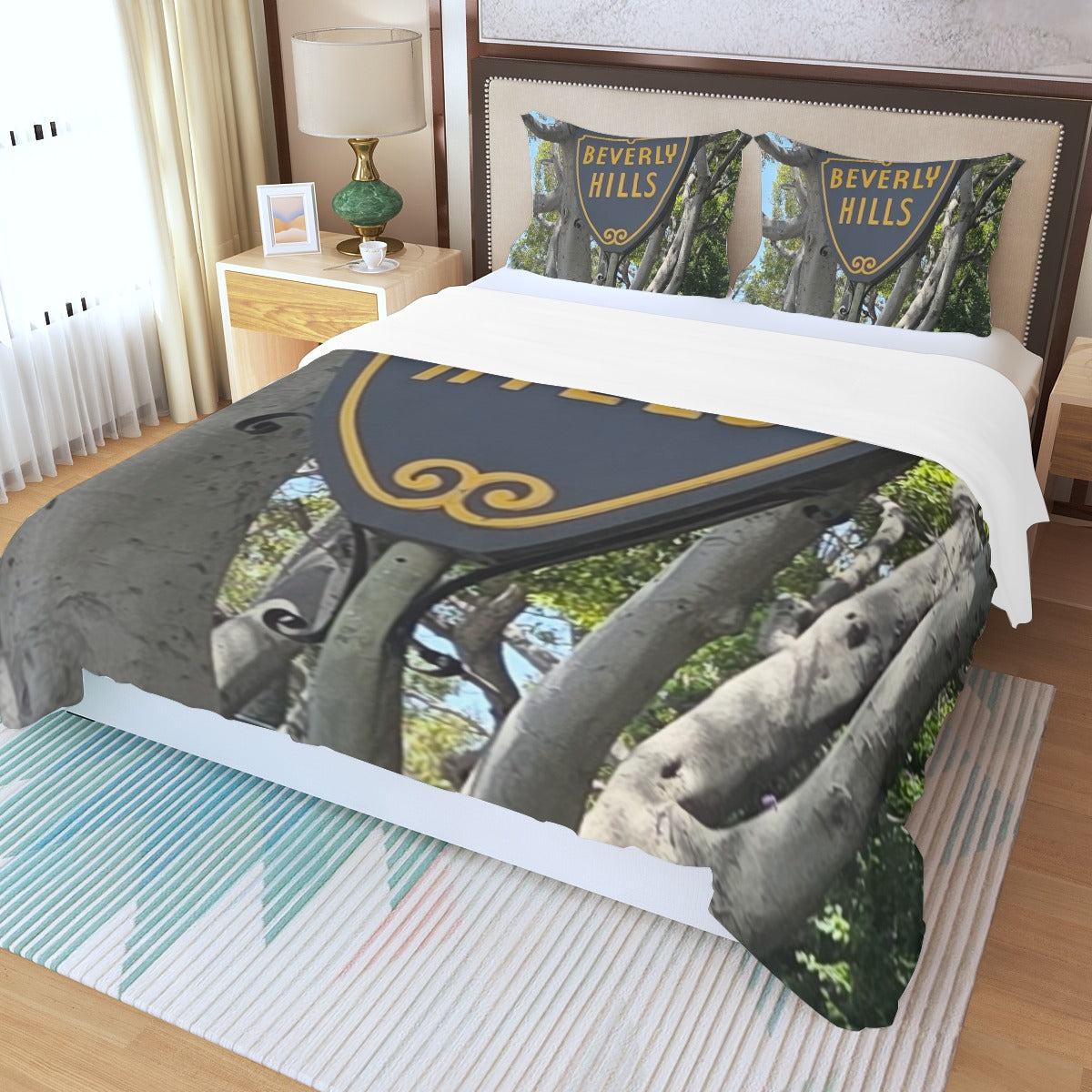 NEW!!! (B.H. Sign) Three Piece Duvet Bedding Set