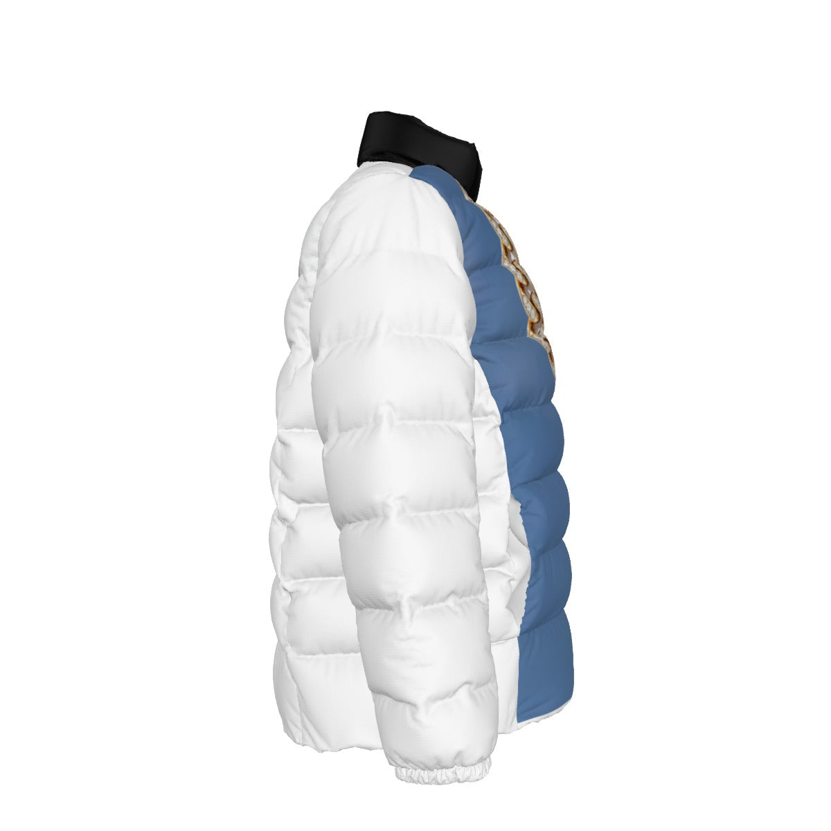 NEW!!! AFTERBURNER /GOLD CHAIN Unisex Stand collar slim down jacket