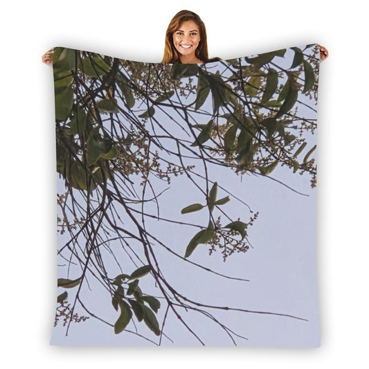 NEW!!! (Lady Face in Trees) Flannel Blanket