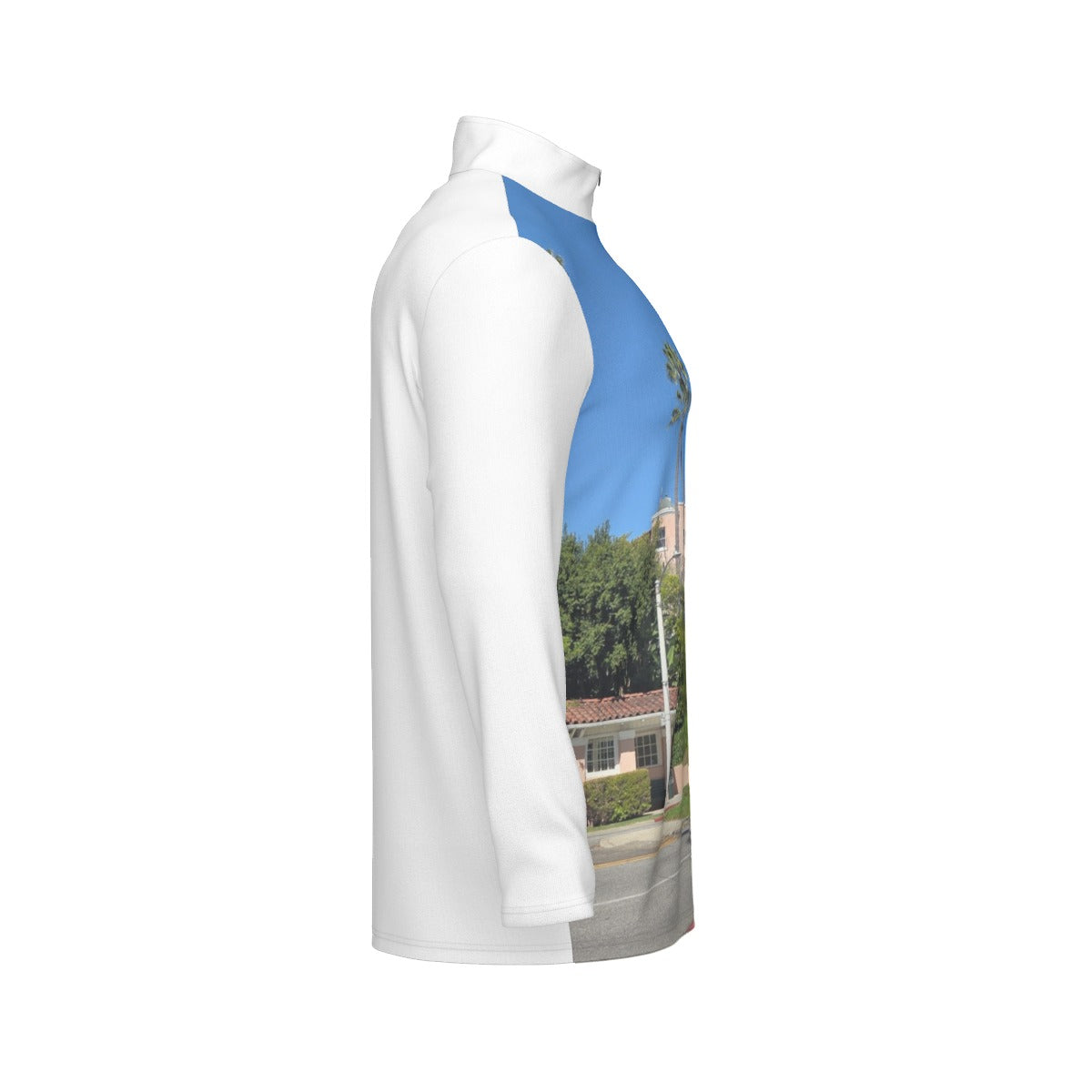 NEW!!! "THAT PART" branded (left sleeve/ Beverly Hills CANON Dr. & Sunset blvd. Sign front) Men's Sports Collar Jersey With Long Sleeve| Interlock