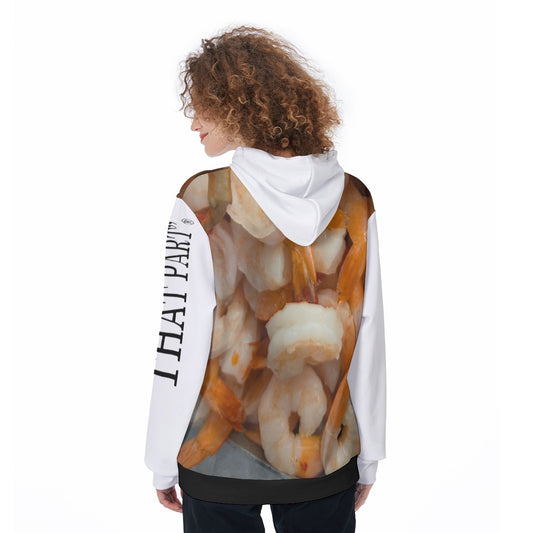 NEW!!! "THAT PART" branded (left sleeve / Steamed Shrimp front rear) Women's Pullover Hoodie